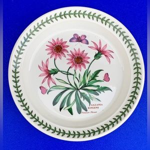 Vtg Discontinued Portmeirion Botanic Garden Treasure Flower Salad Plate